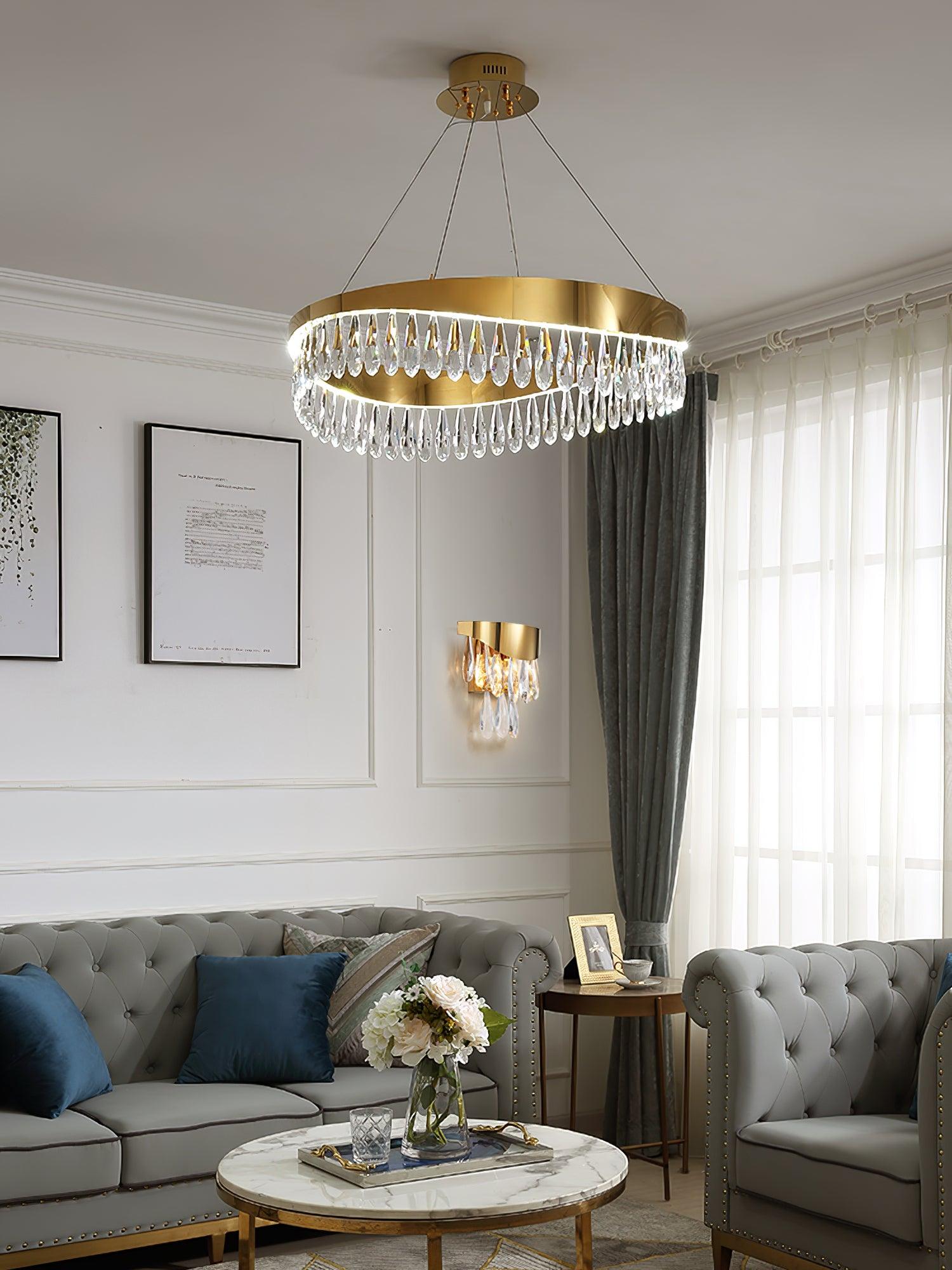 Cana Chandelier Crystal Ring LED Polished-Neutral Decor