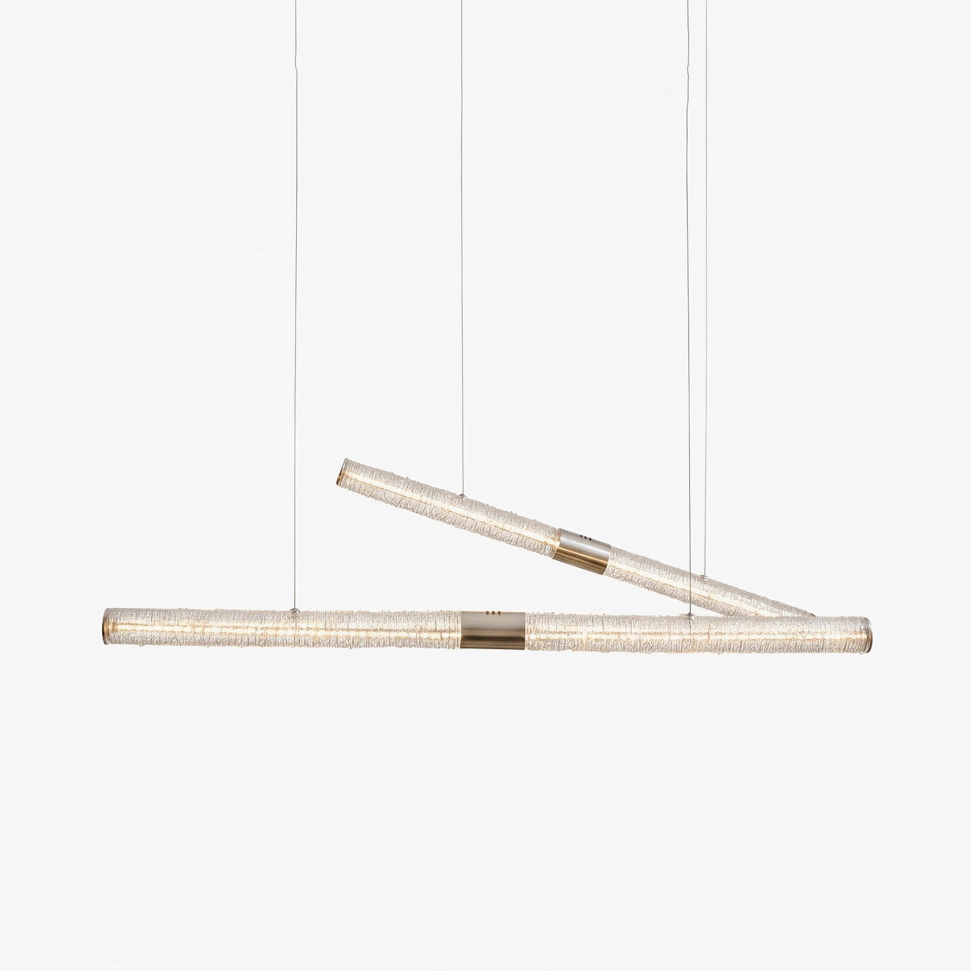 Crystal Stream Linear Pendant Lamp-Neutral Decor