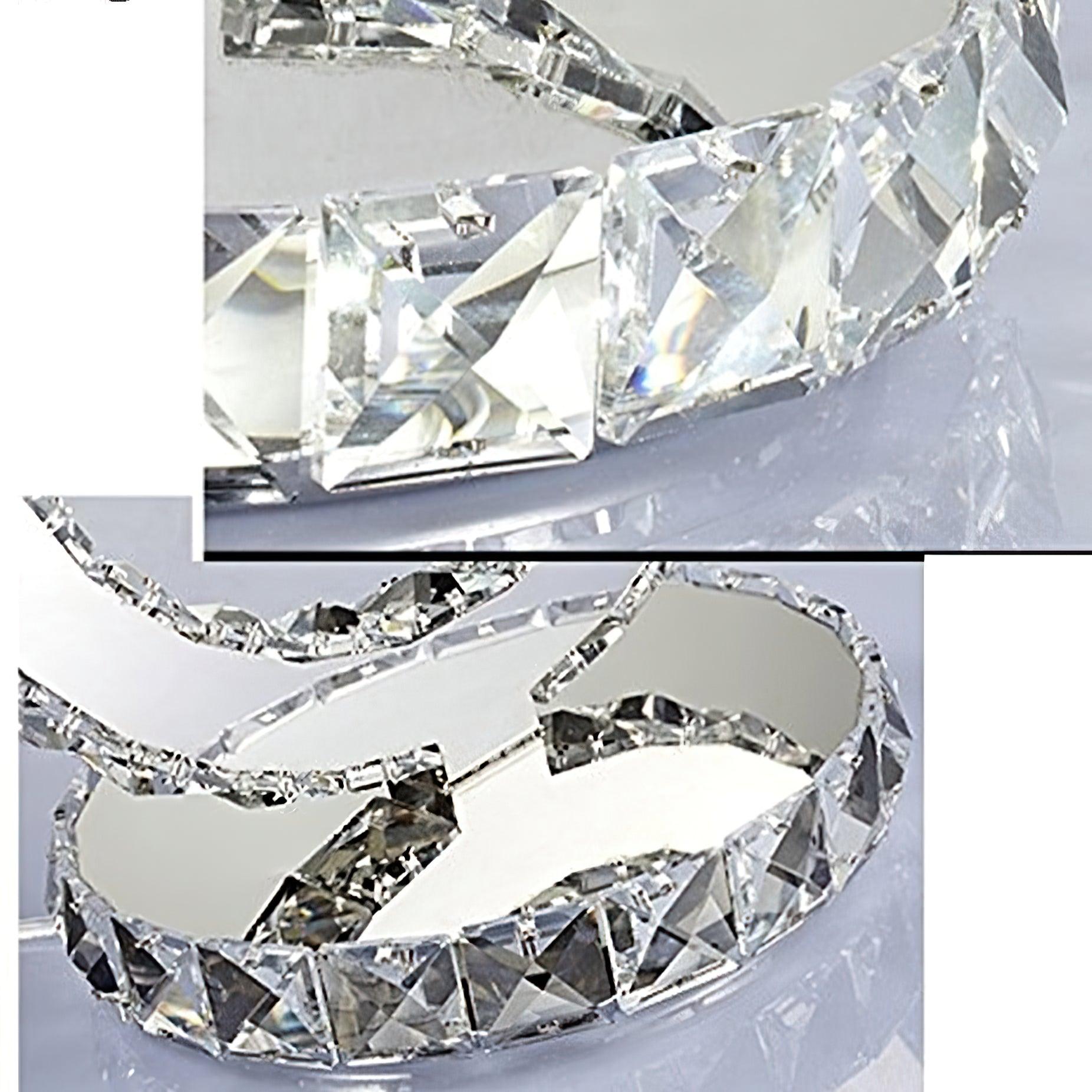 Ivor Crystal Rings Table Lamp-Neutral Decor
