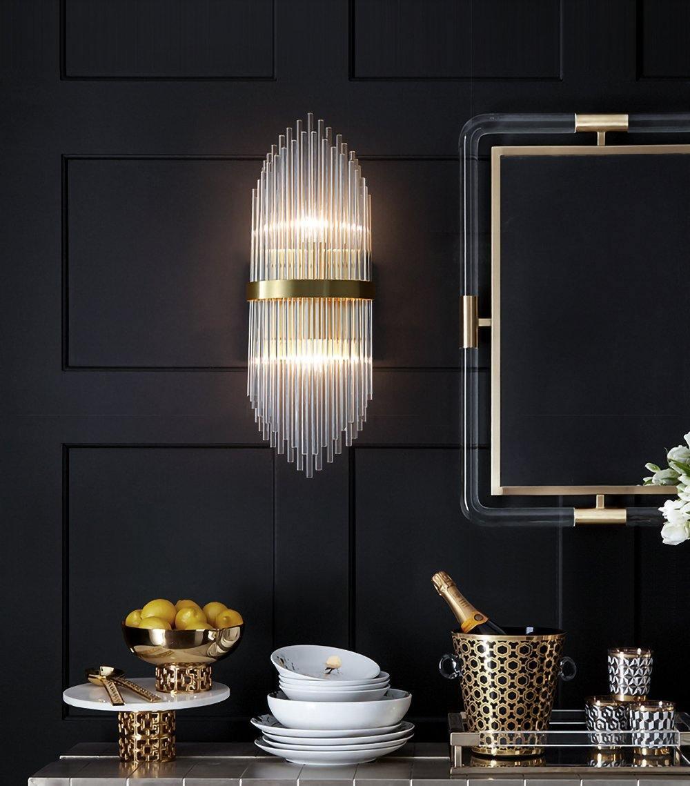 Greshen Postmodern Luxury Crystal Wall Lamp-Neutral Decor