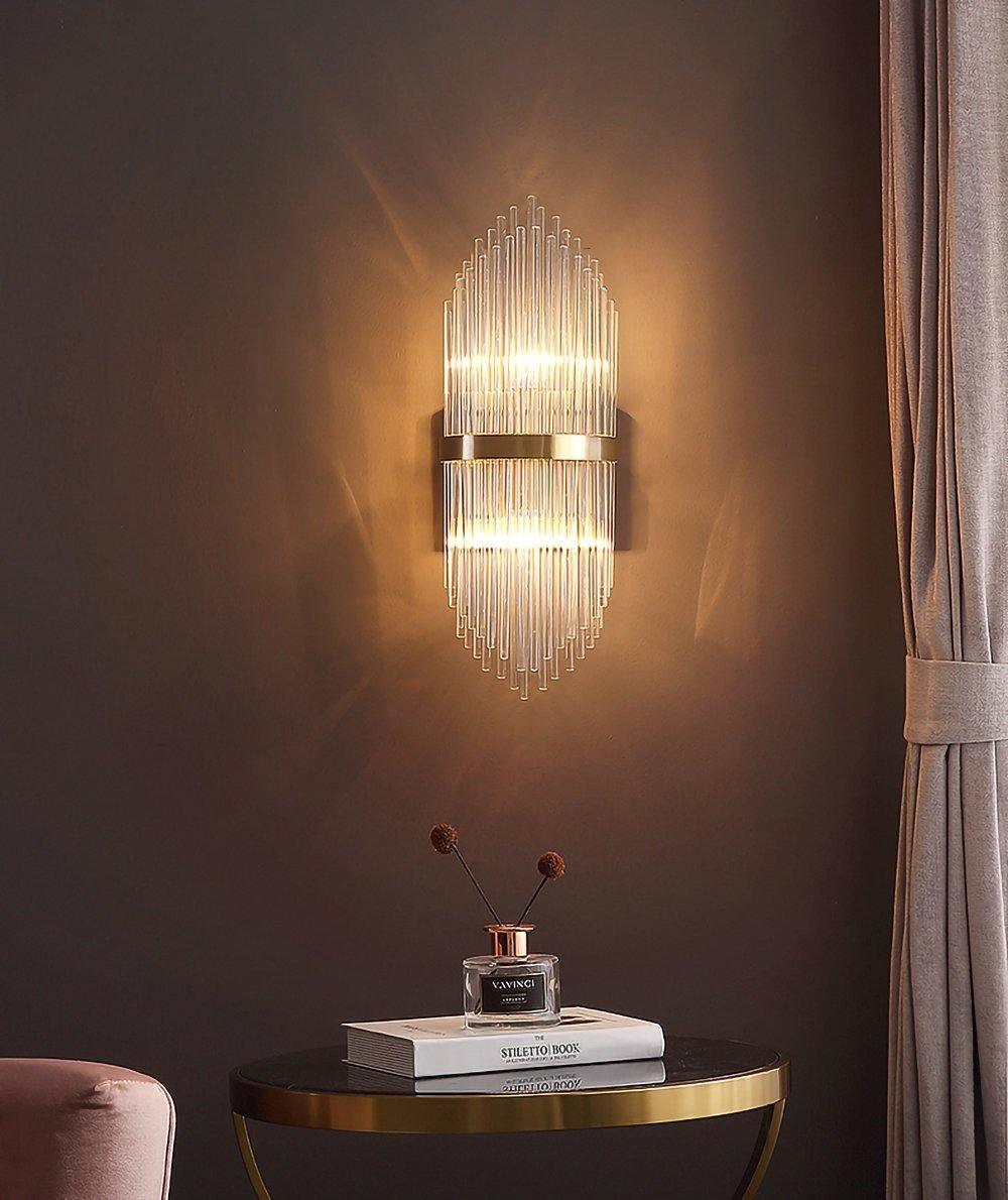 Greshen Postmodern Luxury Crystal Wall Lamp-Neutral Decor
