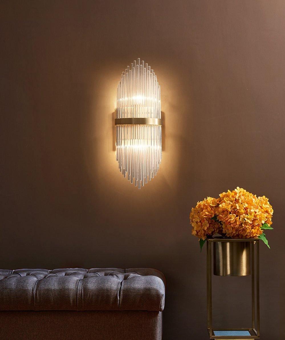Greshen Postmodern Luxury Crystal Wall Lamp-Neutral Decor