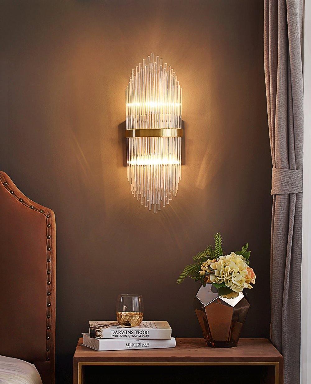 Greshen Postmodern Luxury Crystal Wall Lamp-Neutral Decor