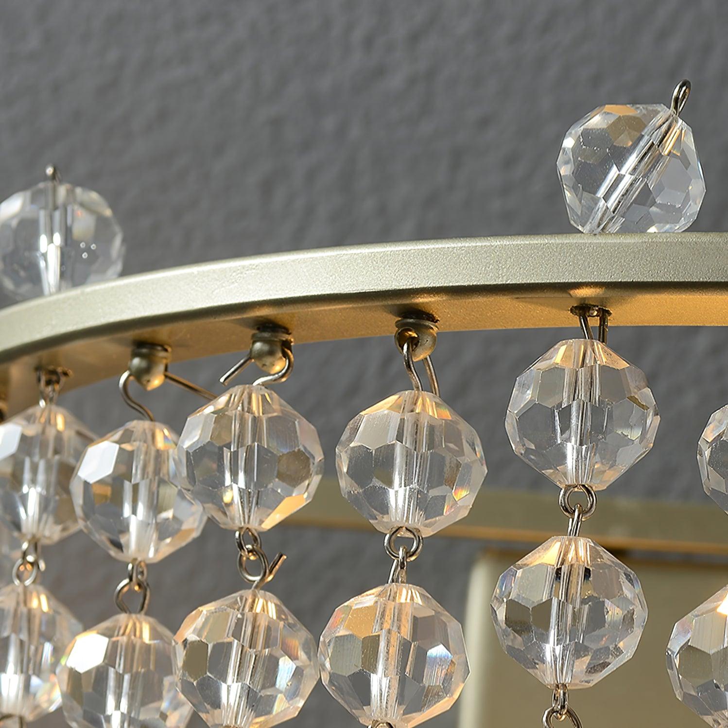 Aurora Crystal Waterfall Wall Light-Neutral Decor