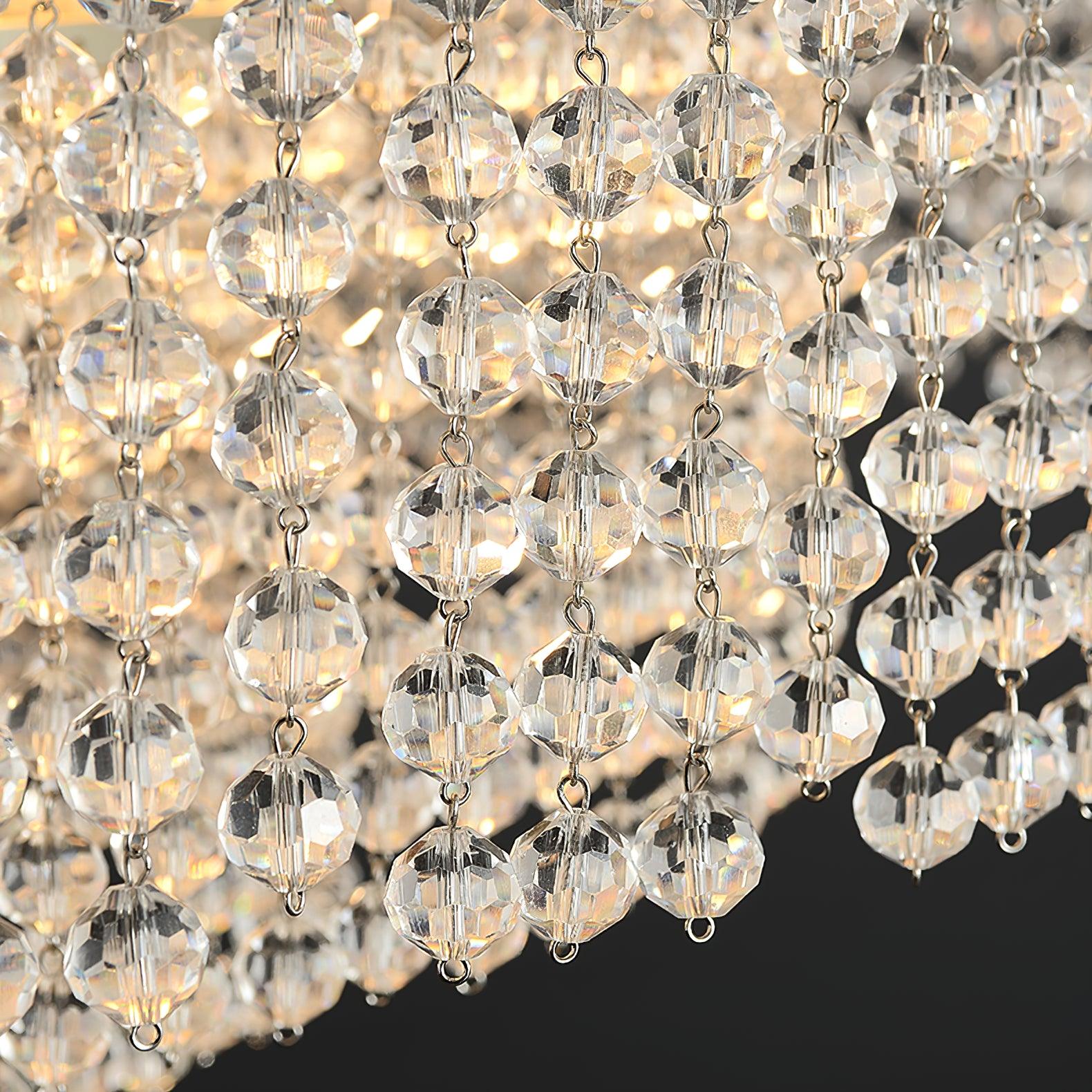 Aurora Crystal Waterfall Wall Light-Neutral Decor