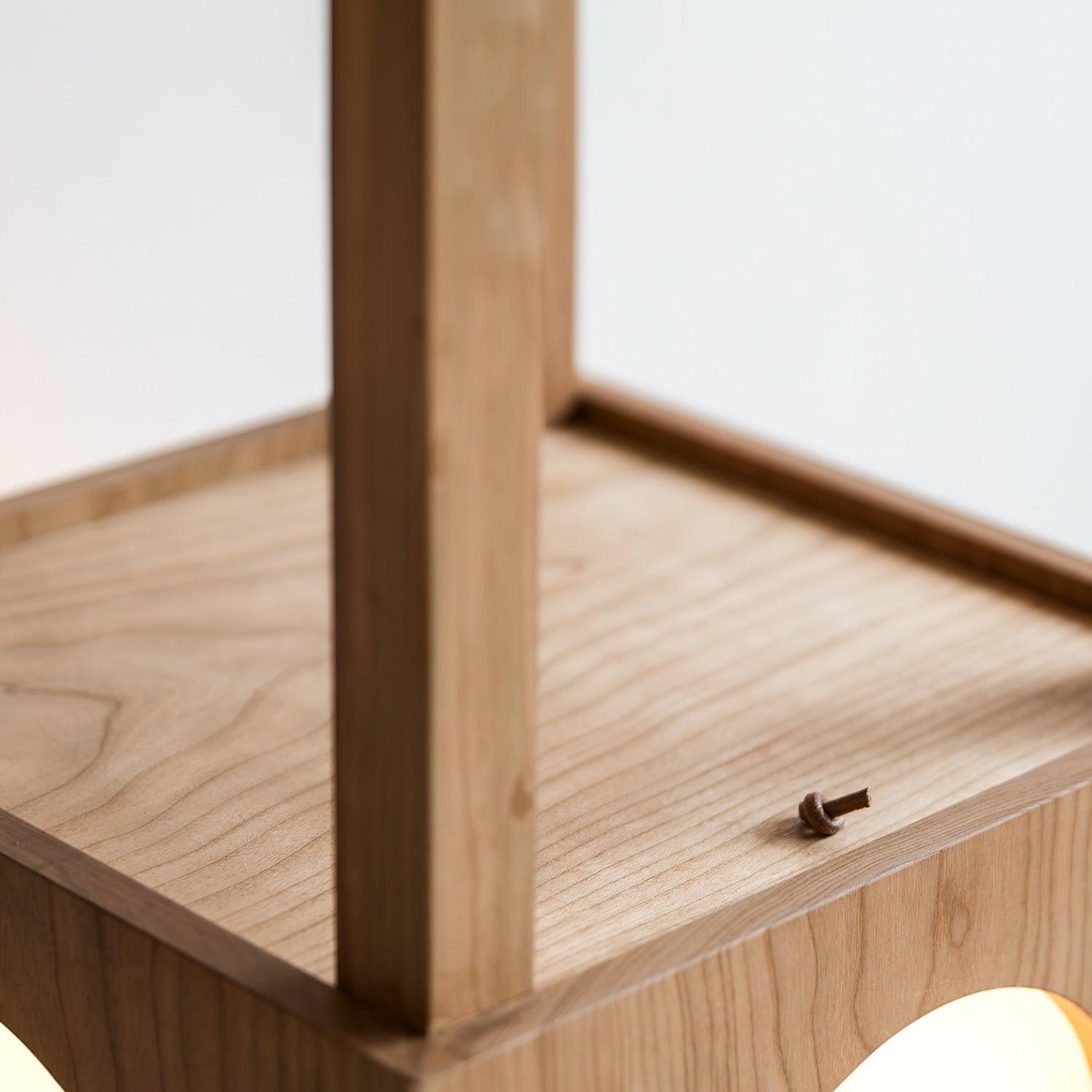 Lumi Cubby Mobile Table Light-Neutral Decor