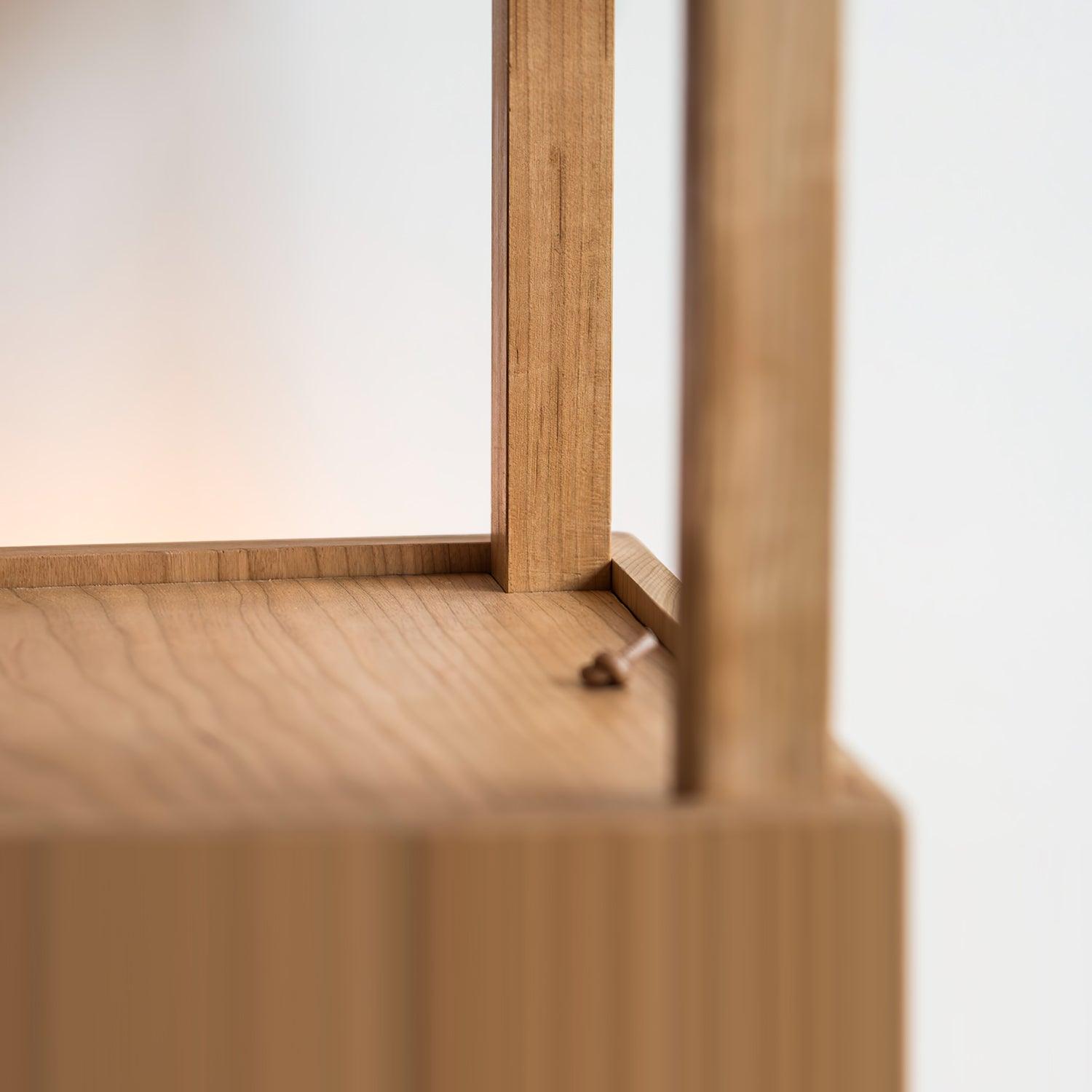 Lumi Cubby Mobile Table Light-Neutral Decor