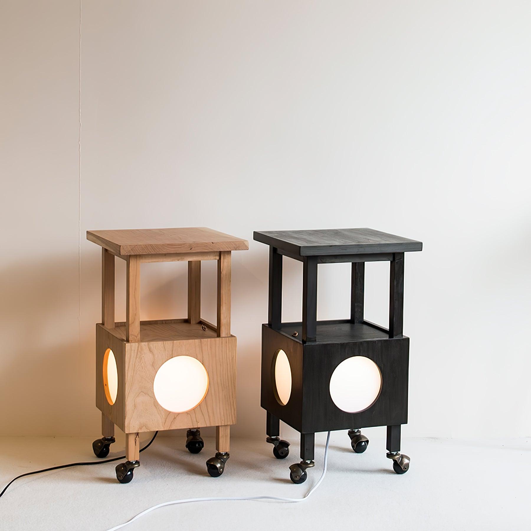 Lumi Cubby Mobile Table Light-Neutral Decor