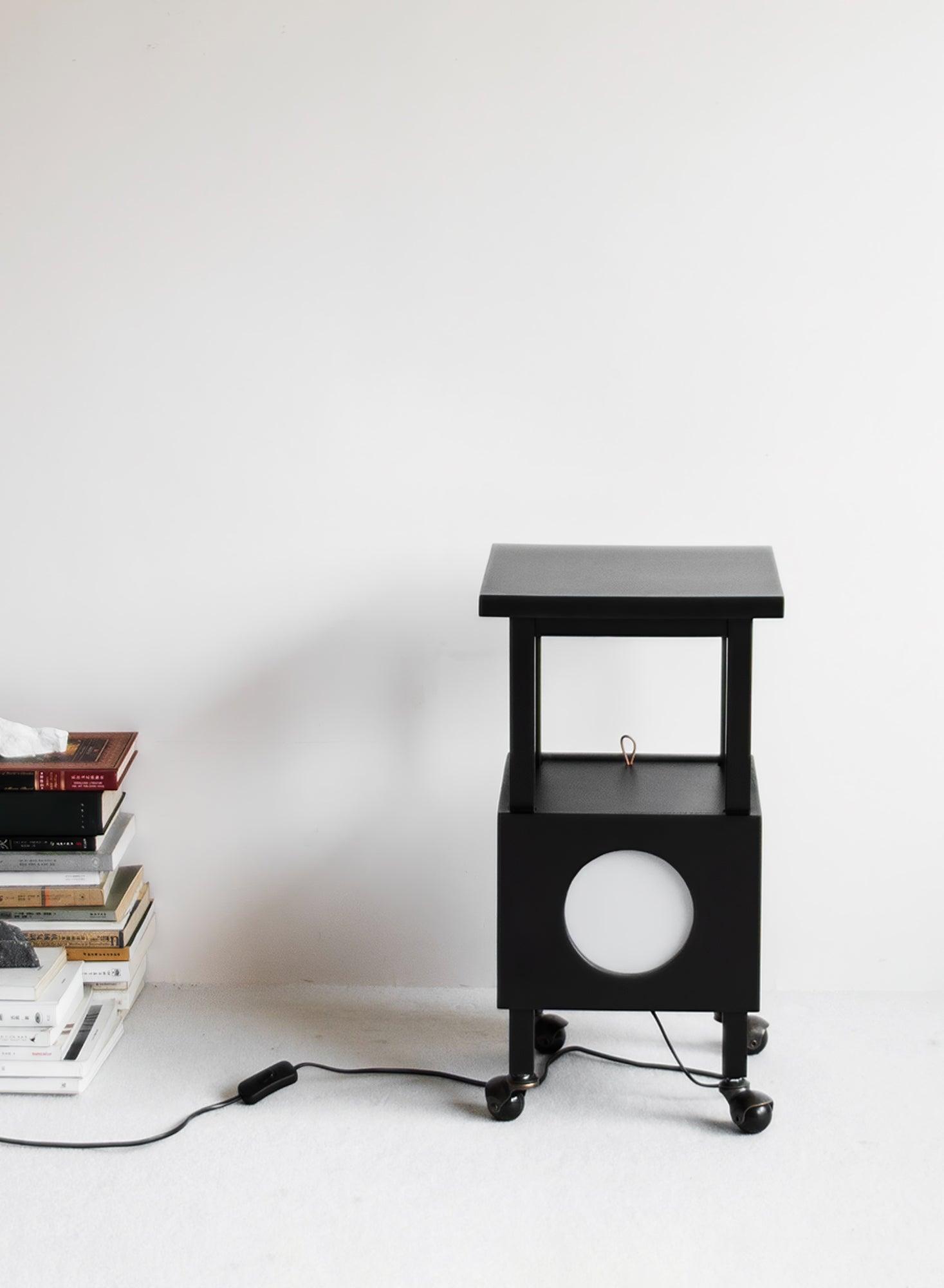 Lumi Cubby Mobile Table Light-Neutral Decor