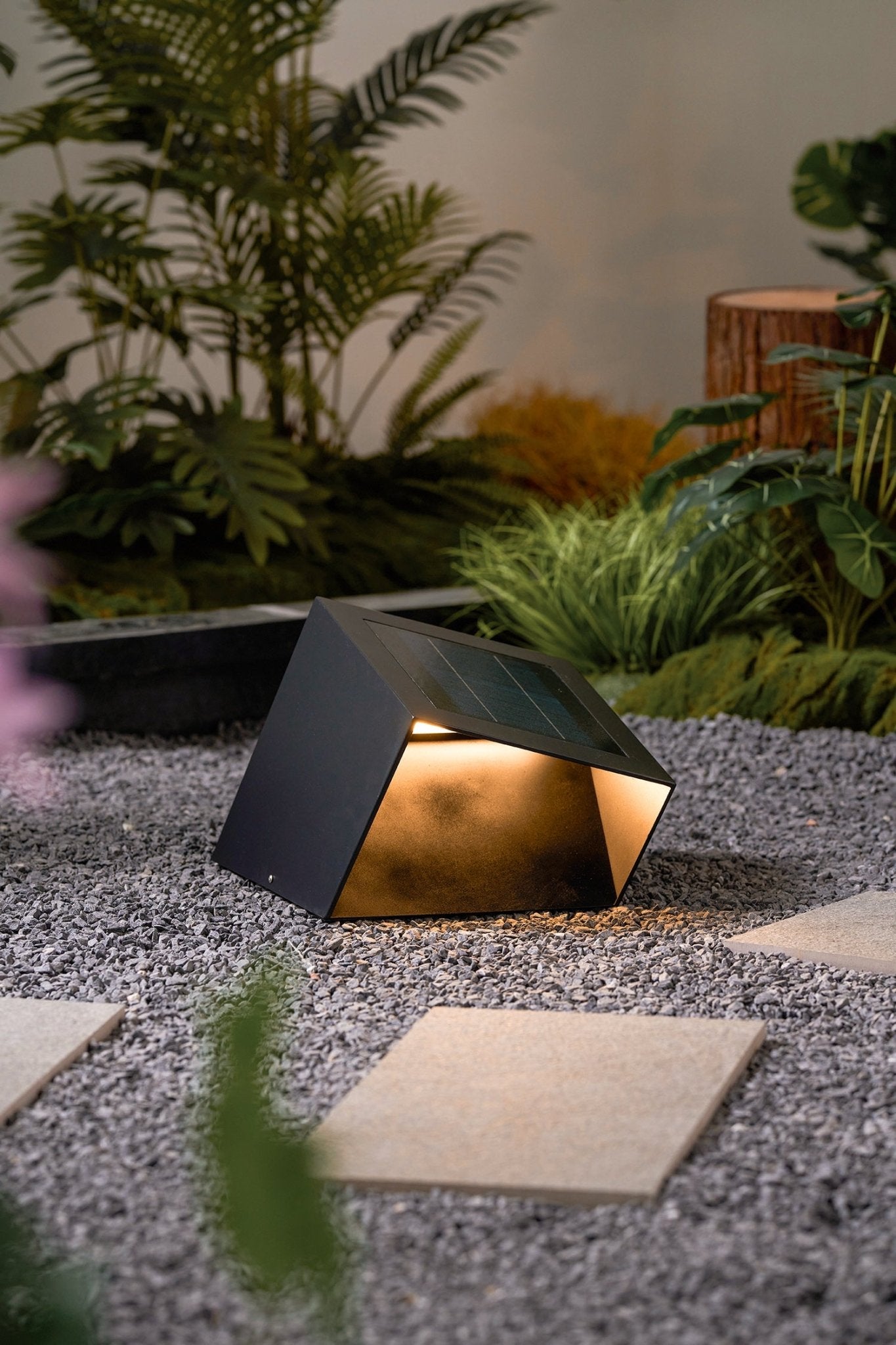 Evsore Unique Cube Garden Solar Outdoor Light-Neutral Decor