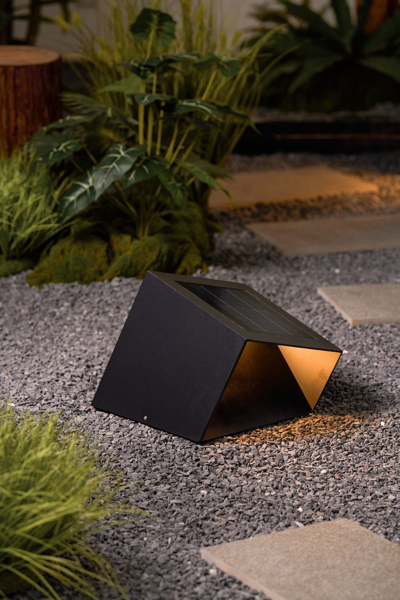 Evsore Unique Cube Garden Solar Outdoor Light-Neutral Decor