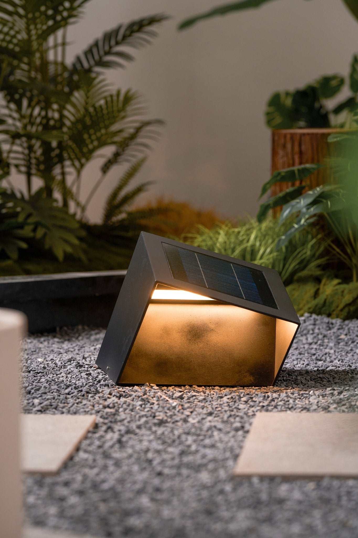 Evsore Unique Cube Garden Solar Outdoor Light-Neutral Decor