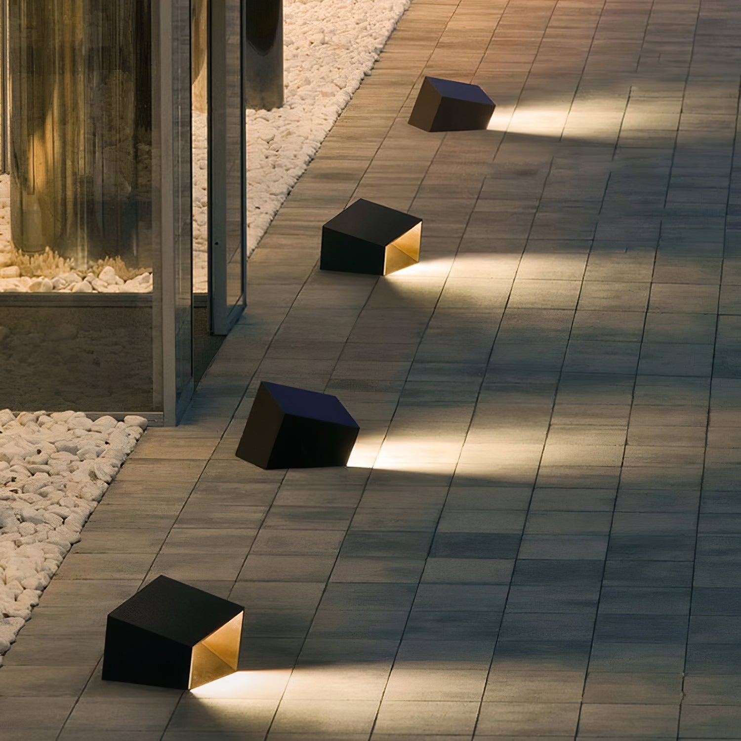 Evsore Unique Cube Garden Solar Outdoor Light-Neutral Decor