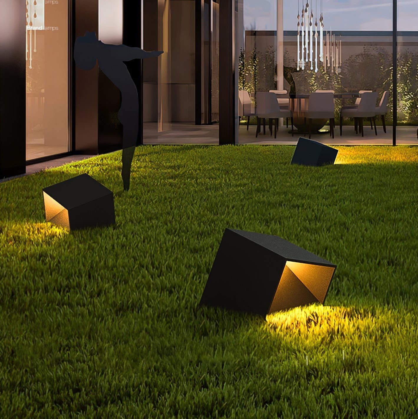 Evsore Unique Cube Garden Solar Outdoor Light-Neutral Decor