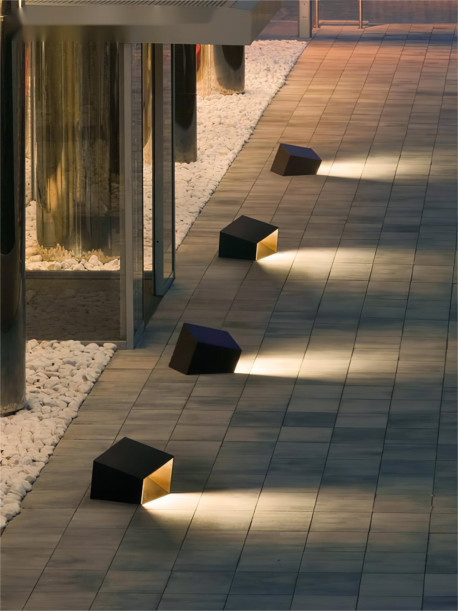 Evsore Unique Cube Garden Solar Outdoor Light-Neutral Decor