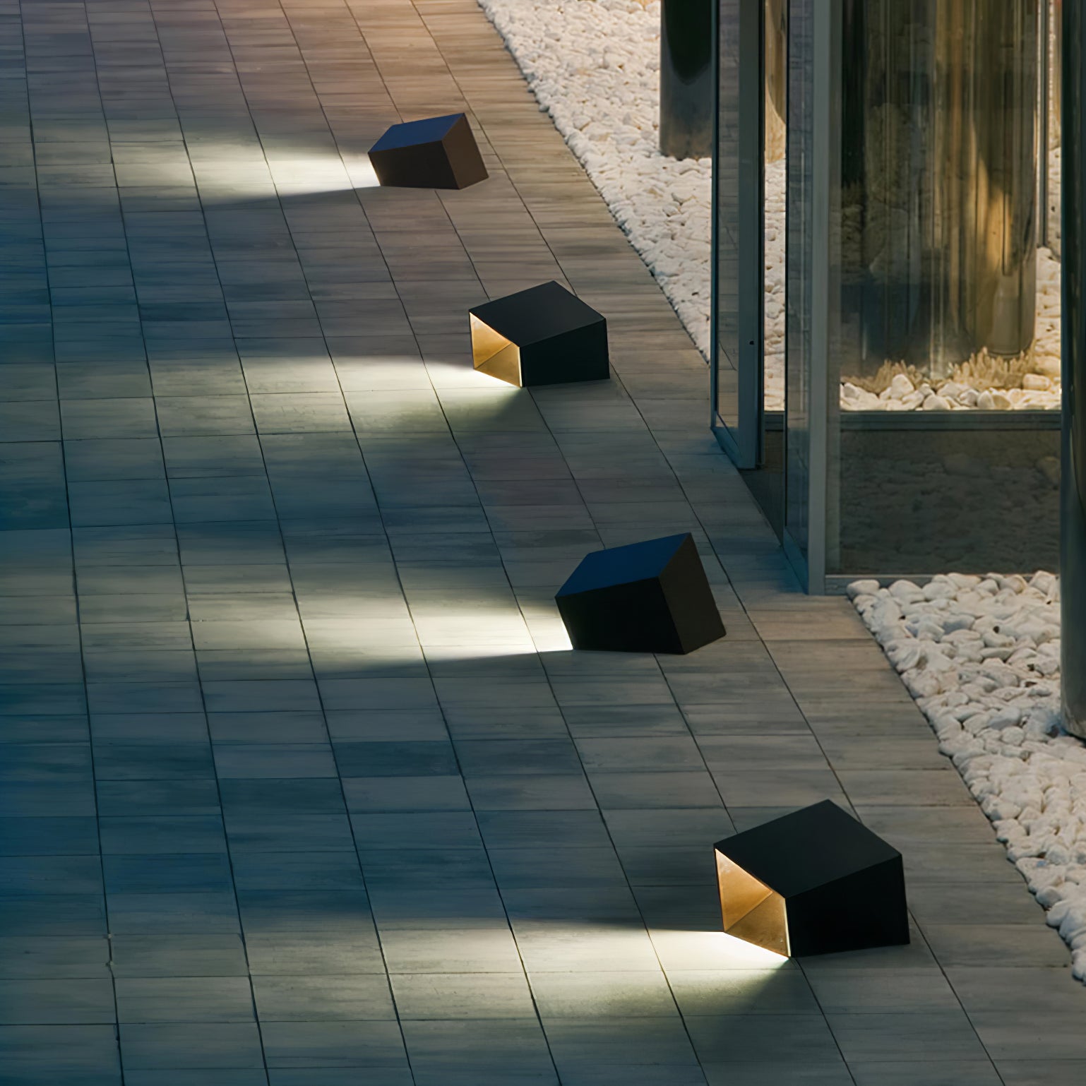 Evsore Unique Cube Garden Solar Outdoor Light-Neutral Decor