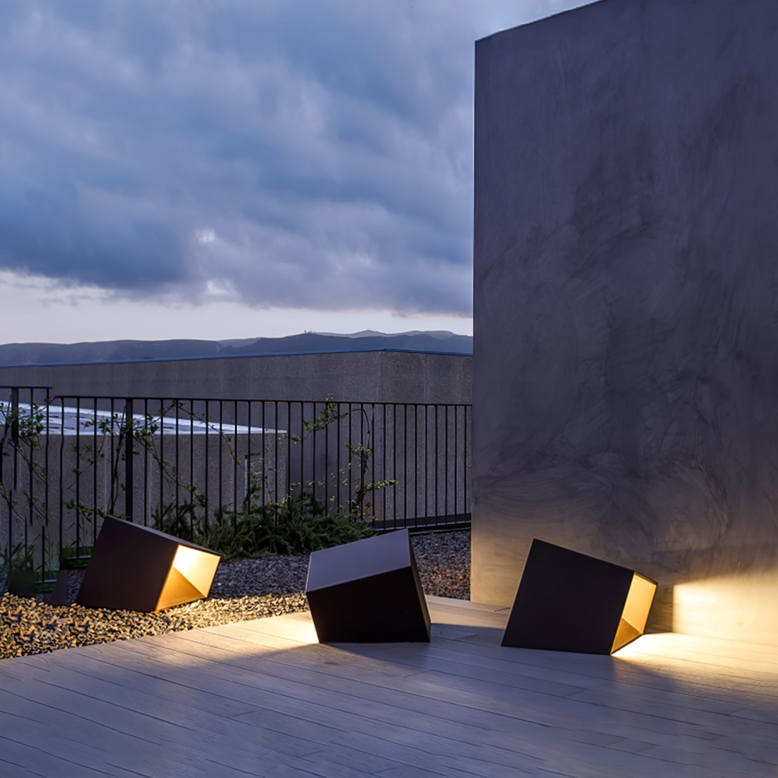 Evsore Unique Cube Garden Solar Outdoor Light-Neutral Decor