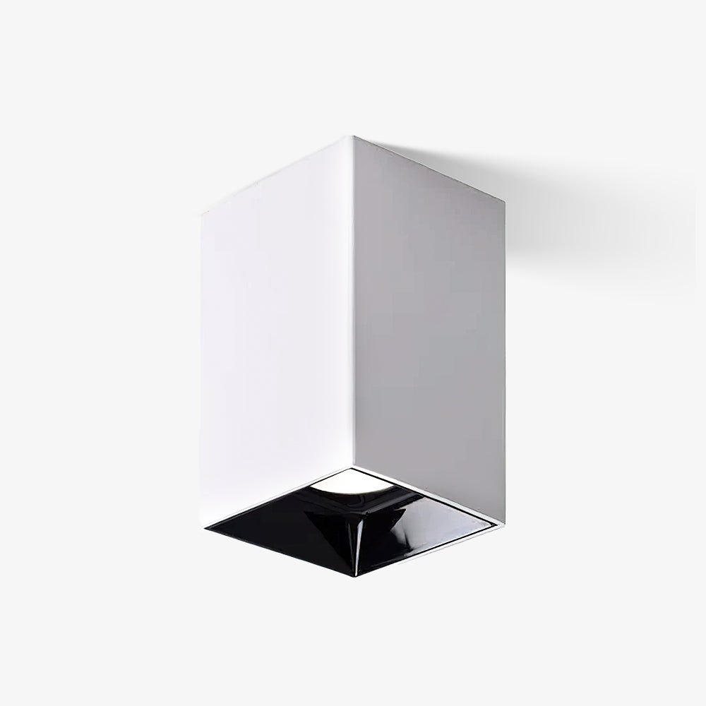 Tesk Ceiling Light Cube Square Black Spotlight-Neutral Decor