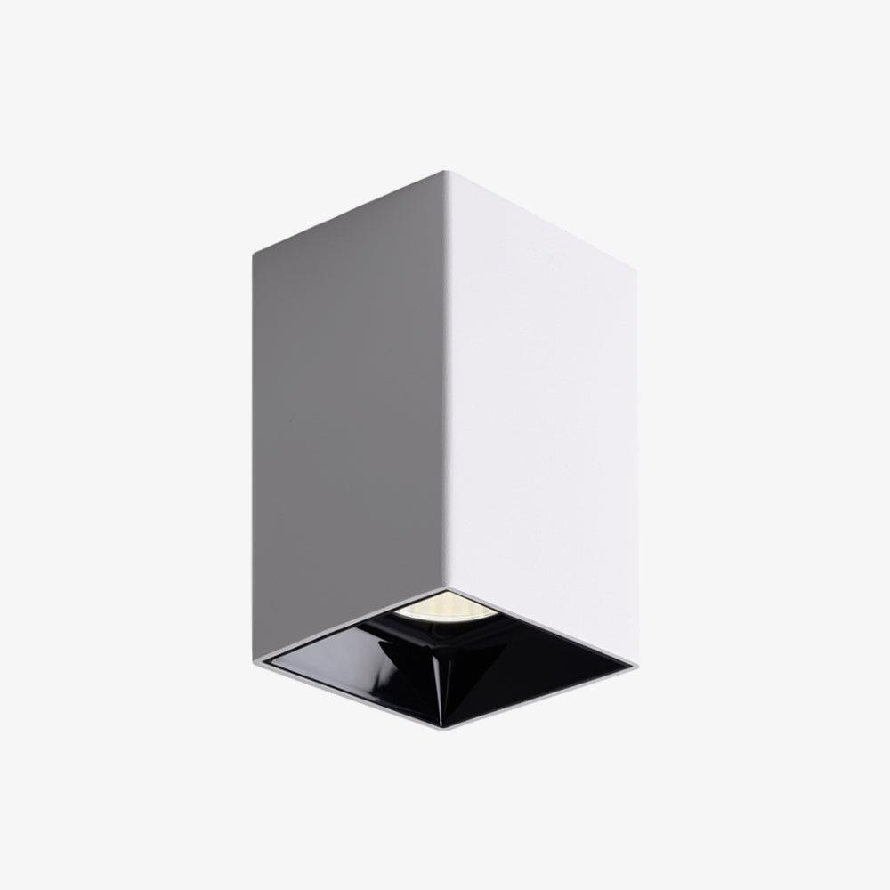 Tesk Ceiling Light Cube Square Black Spotlight-Neutral Decor