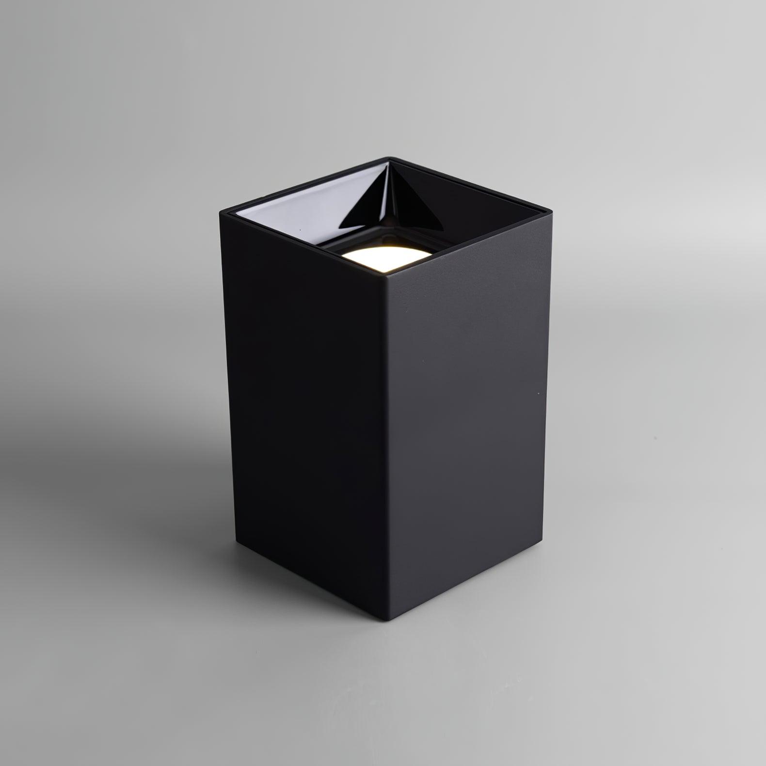 Tesk Ceiling Light Cube Square Black Spotlight-Neutral Decor