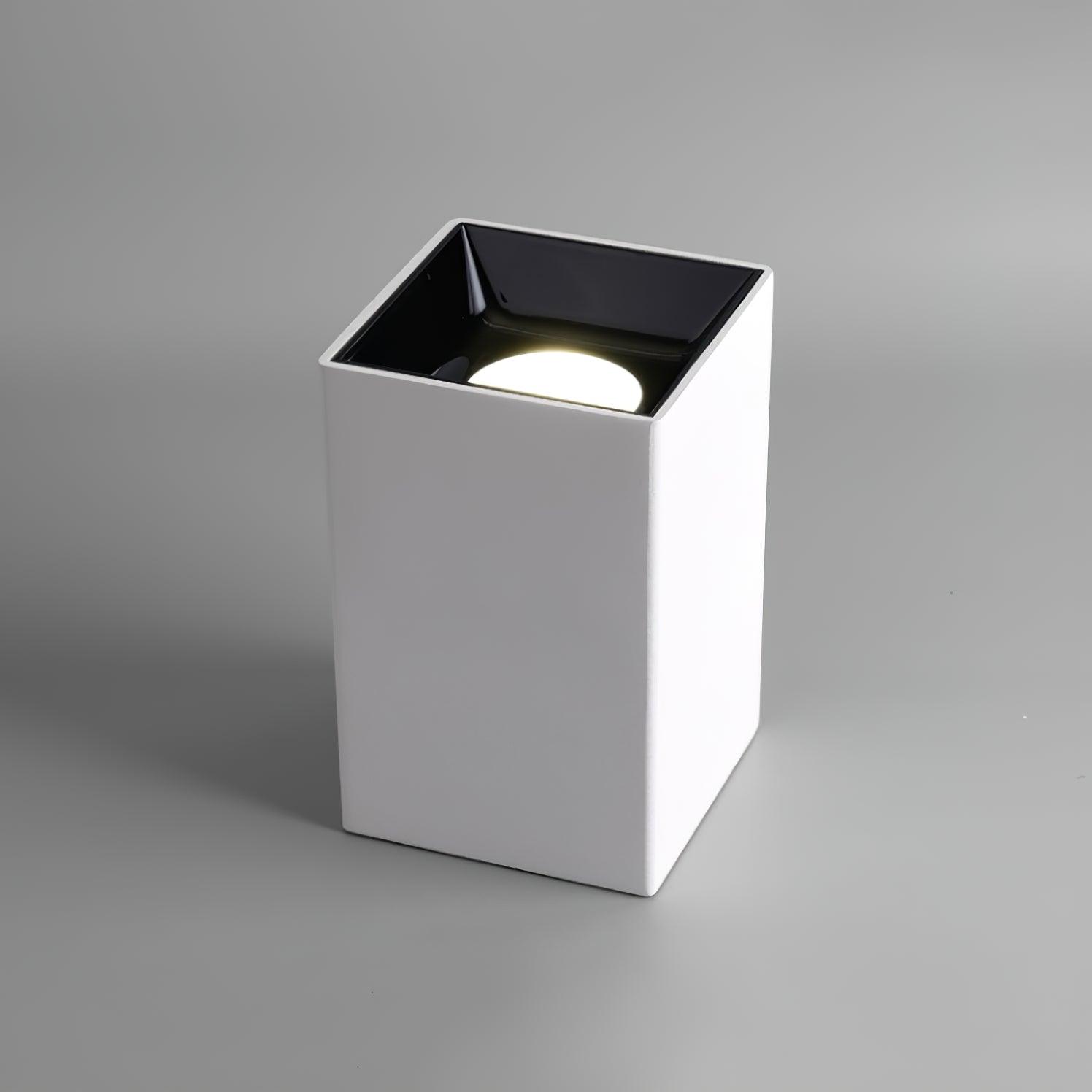 Tesk Ceiling Light Cube Square Black Spotlight-Neutral Decor