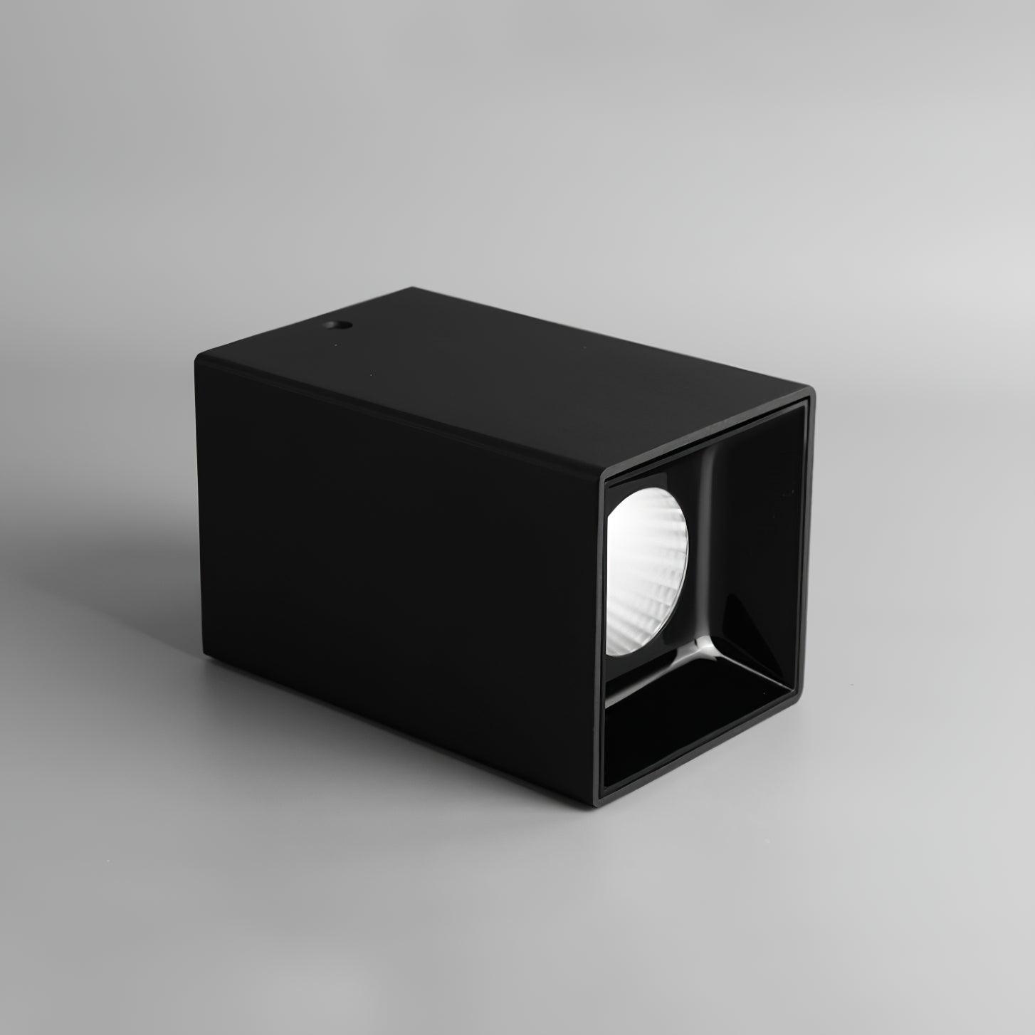Tesk Ceiling Light Cube Square Black Spotlight-Neutral Decor