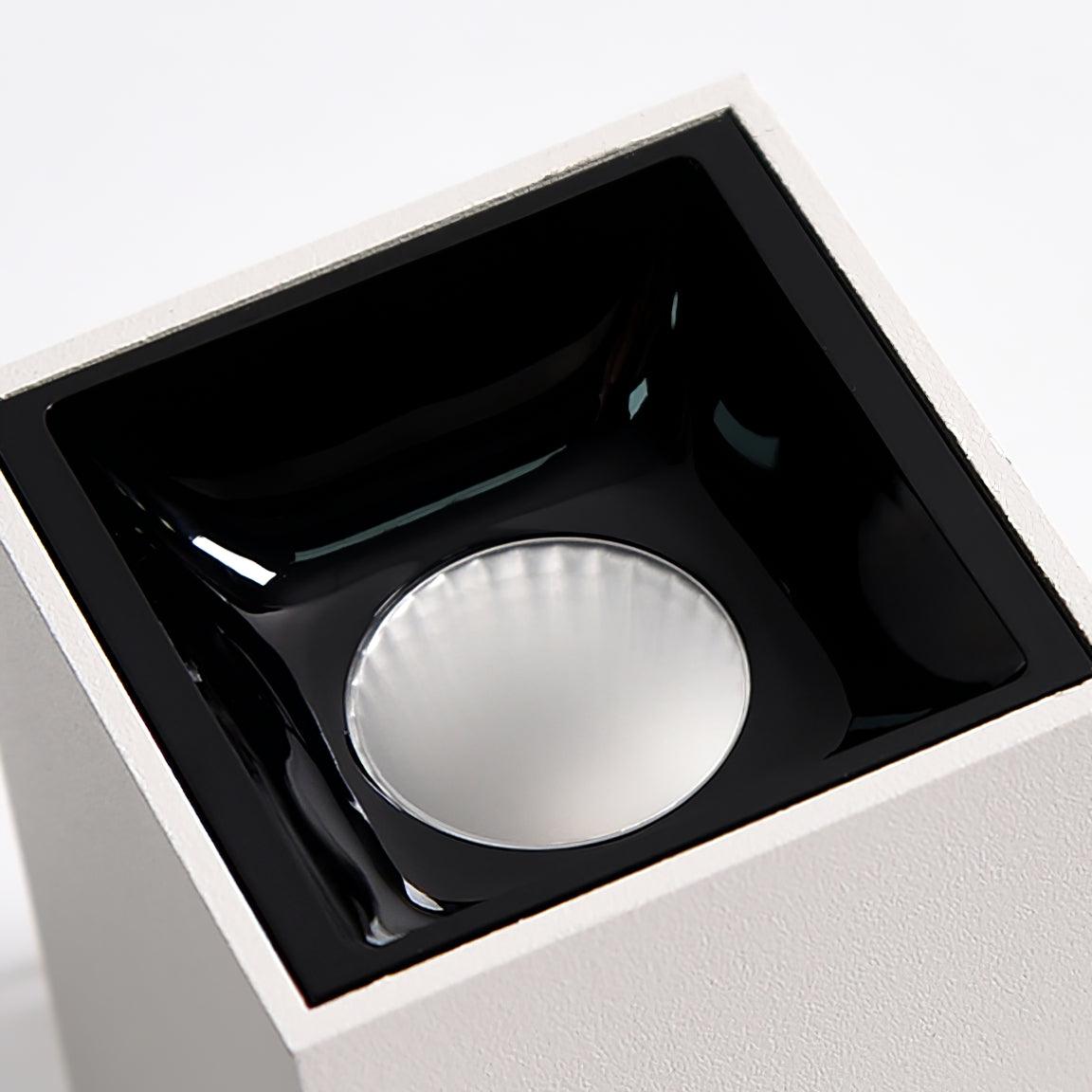 Tesk Ceiling Light Cube Square Black Spotlight-Neutral Decor