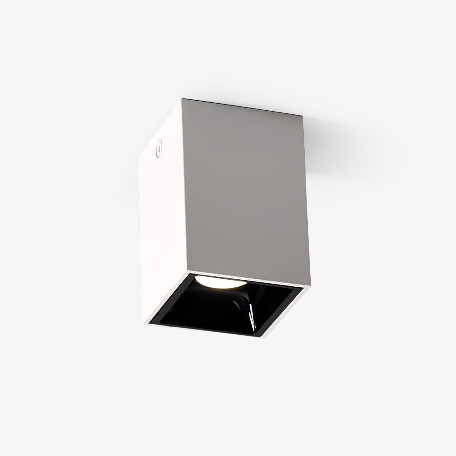Tesk Ceiling Light Cube Square Black Spotlight-Neutral Decor