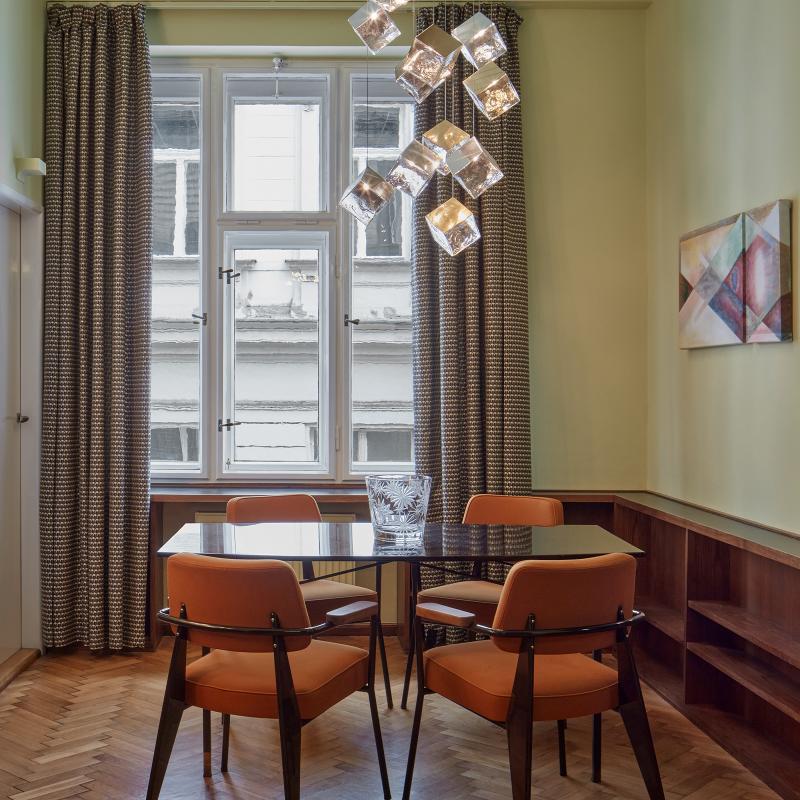 Cubic Luster Cascade Chandelier-Neutral Decor