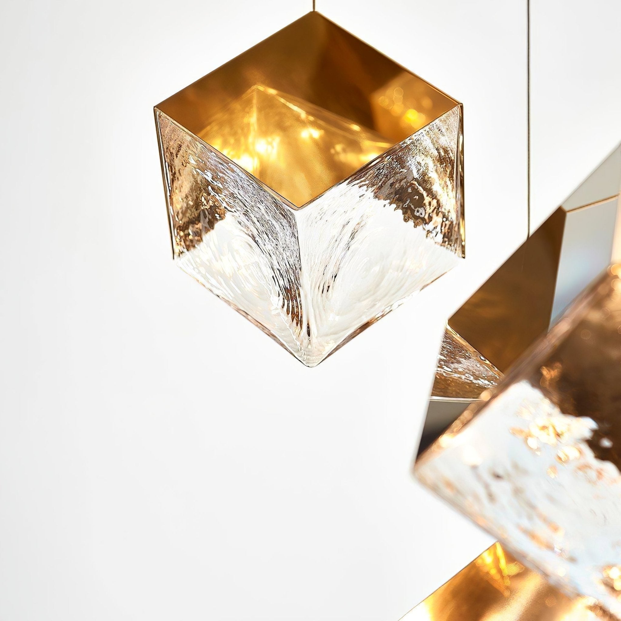Cubic Luster Cascade Chandelier-Neutral Decor