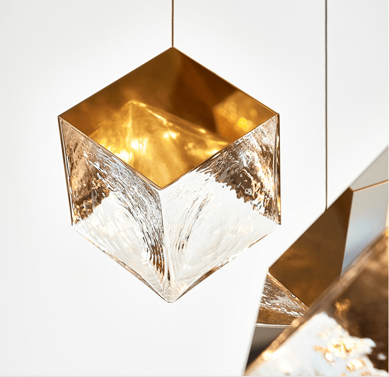 Cubic Luster Cascade Chandelier-Neutral Decor