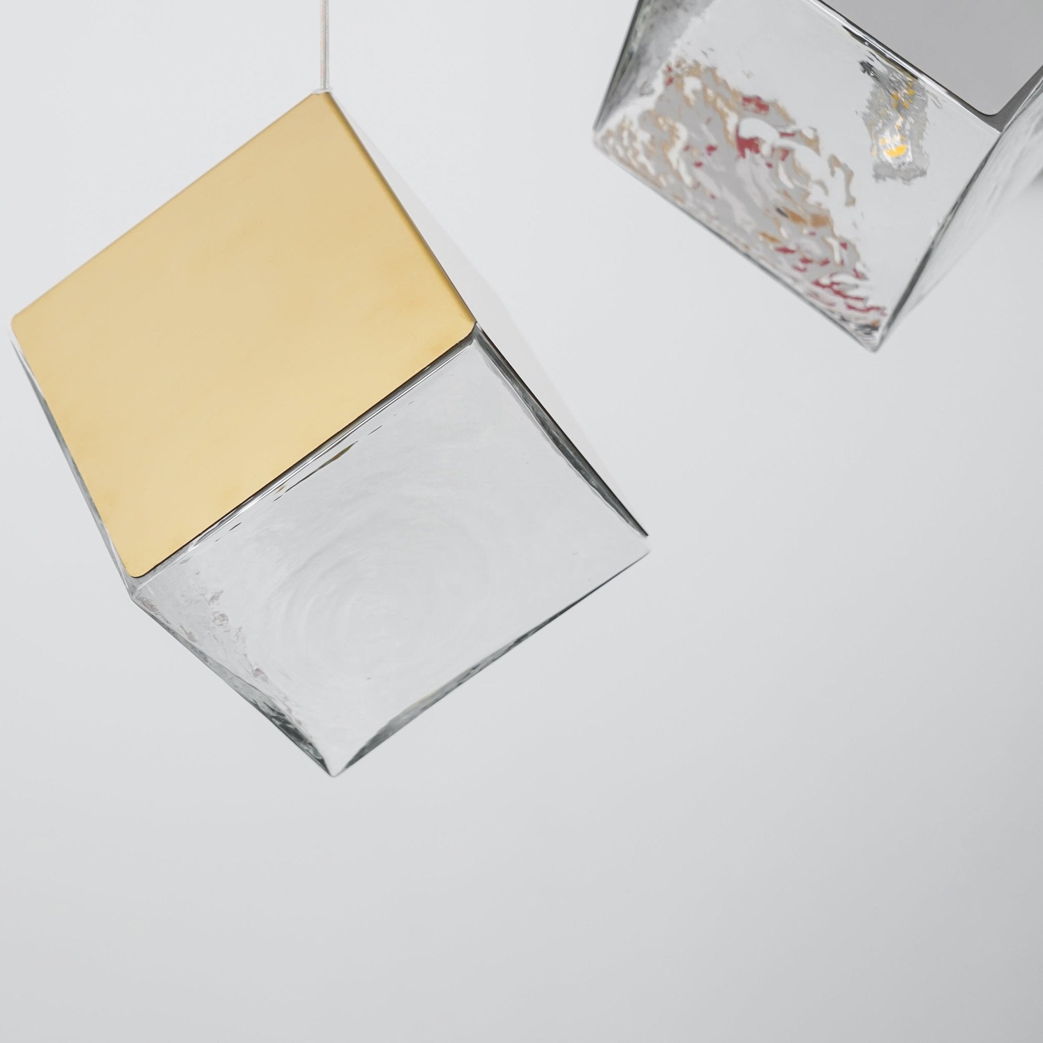 Cubic Luster Cascade Chandelier-Neutral Decor