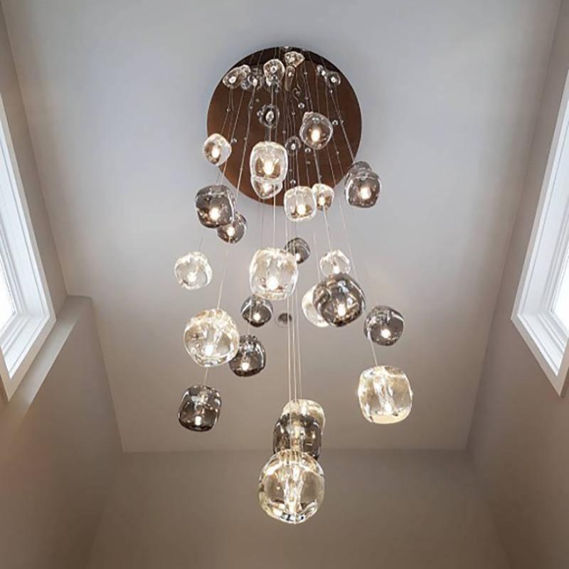 Glowcube Modern Crystal Chandelier-Neutral Decor