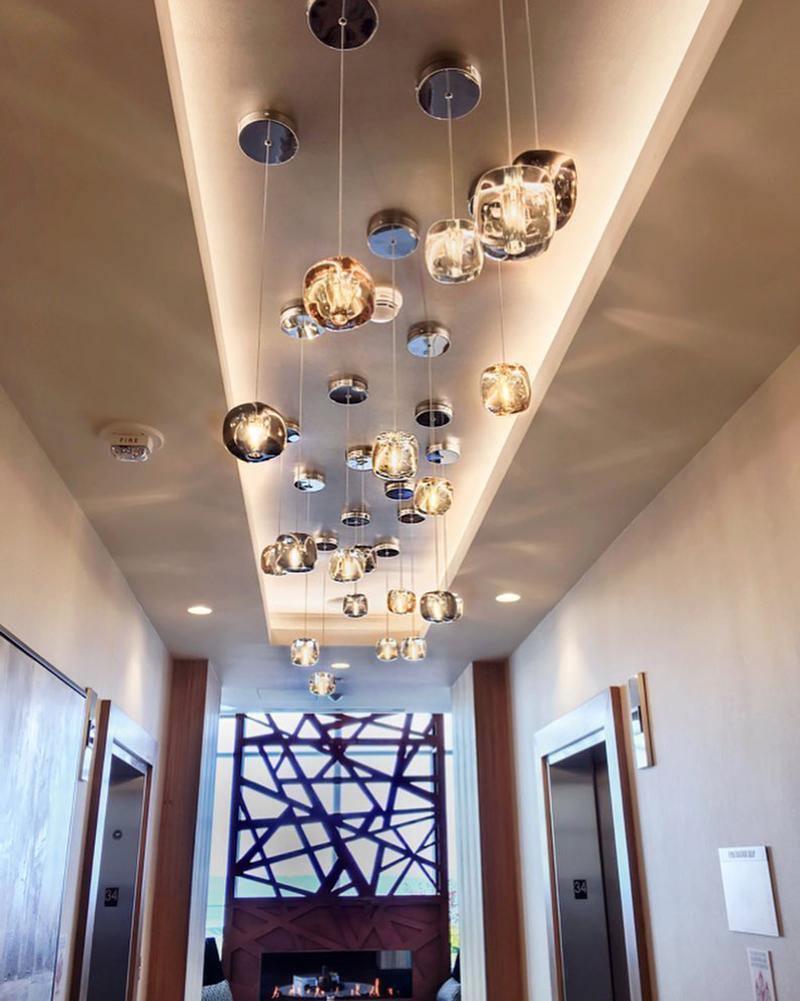 Glowcube Modern Crystal Chandelier-Neutral Decor