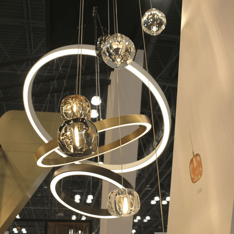 Glowcube Modern Crystal Chandelier-Neutral Decor