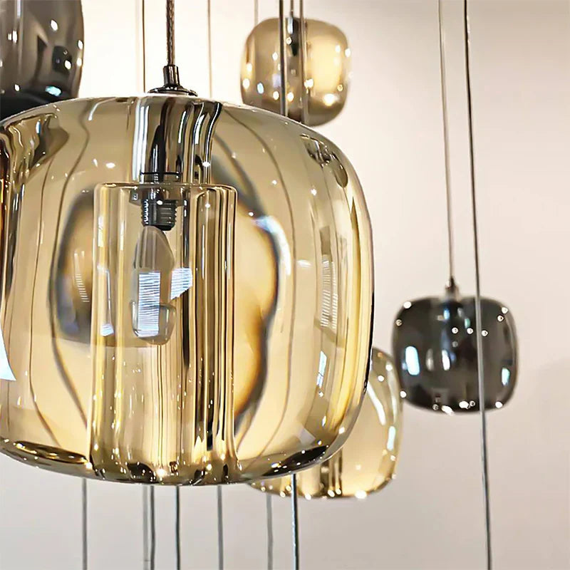 Glowcube Modern Crystal Chandelier-Neutral Decor