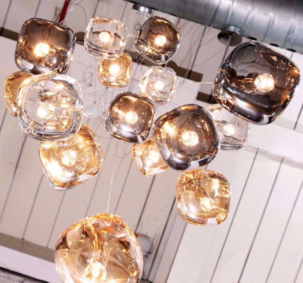 Glowcube Modern Crystal Chandelier-Neutral Decor