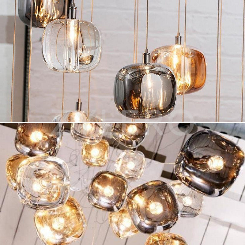 Glowcube Modern Crystal Chandelier-Neutral Decor