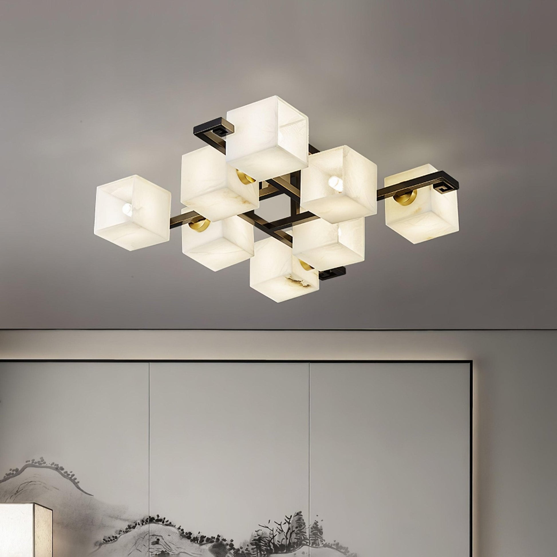 Kaelen Alabaster Ceiling Light-Neutral Decor