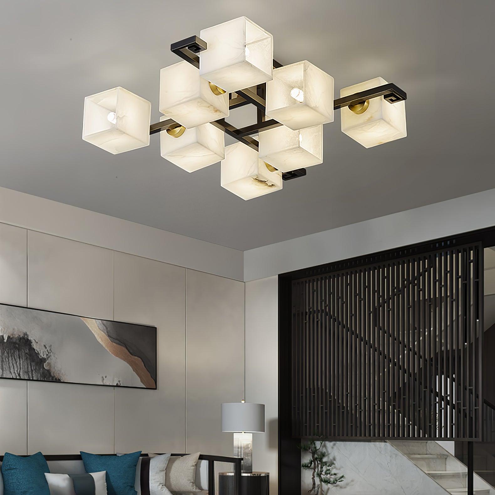 Kaelen Alabaster Ceiling Light-Neutral Decor