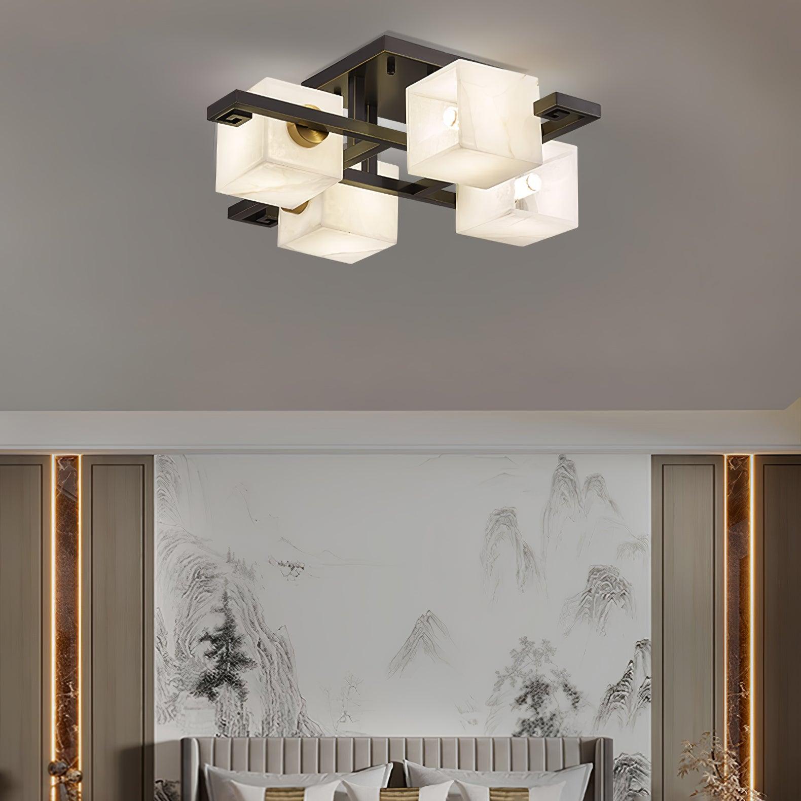 Kaelen Alabaster Ceiling Light-Neutral Decor