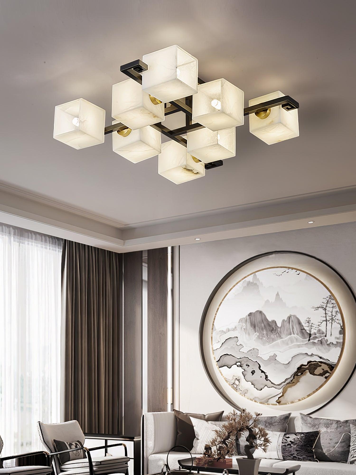 Kaelen Alabaster Ceiling Light-Neutral Decor