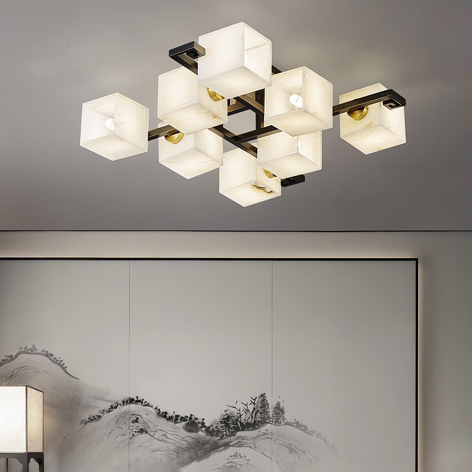 Kaelen Alabaster Ceiling Light-Neutral Decor