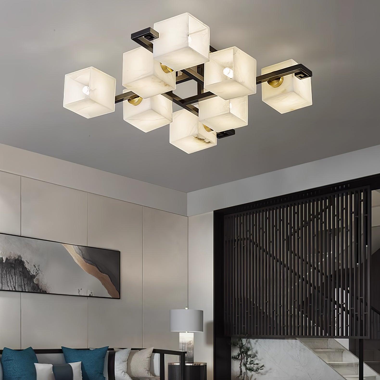 Kaelen Alabaster Ceiling Light-Neutral Decor