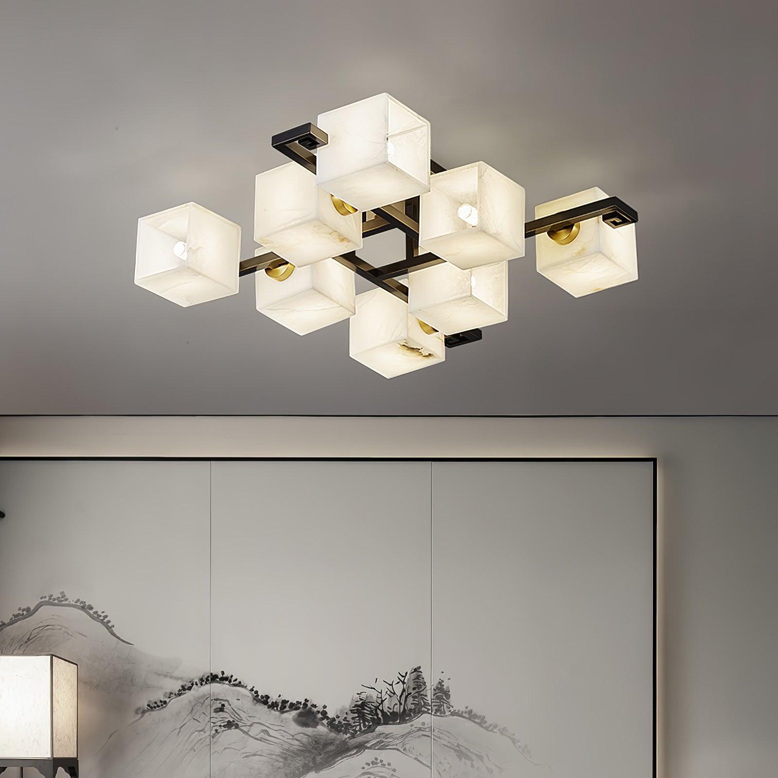 Kaelen Alabaster Ceiling Light-Neutral Decor