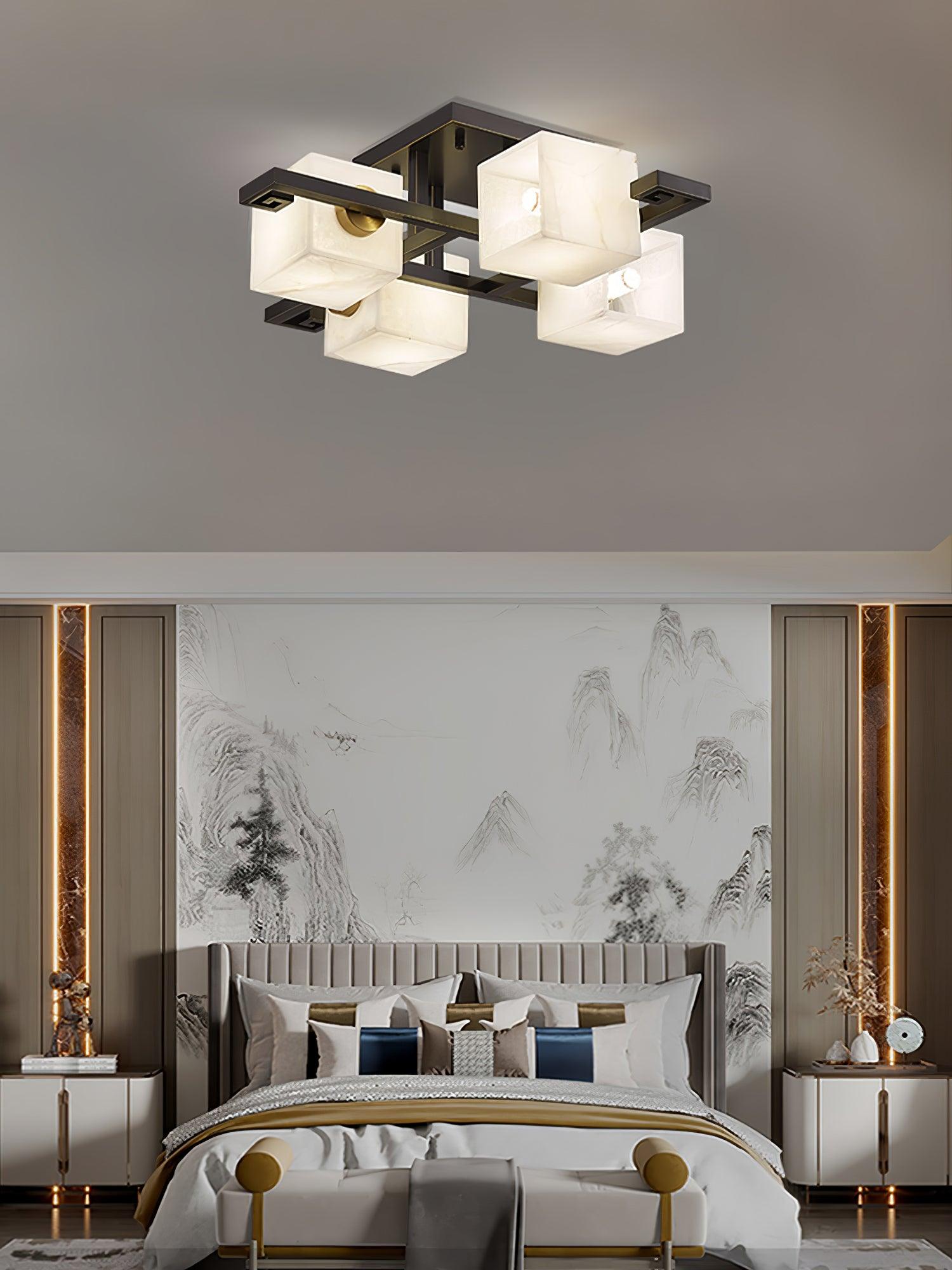 Kaelen Alabaster Ceiling Light-Neutral Decor
