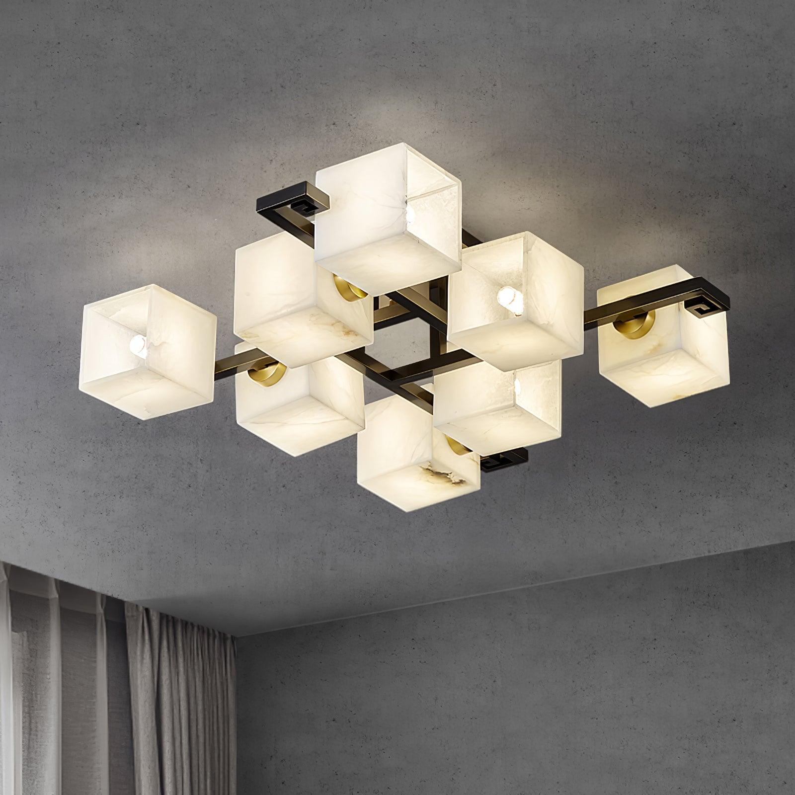 Kaelen Alabaster Ceiling Light-Neutral Decor