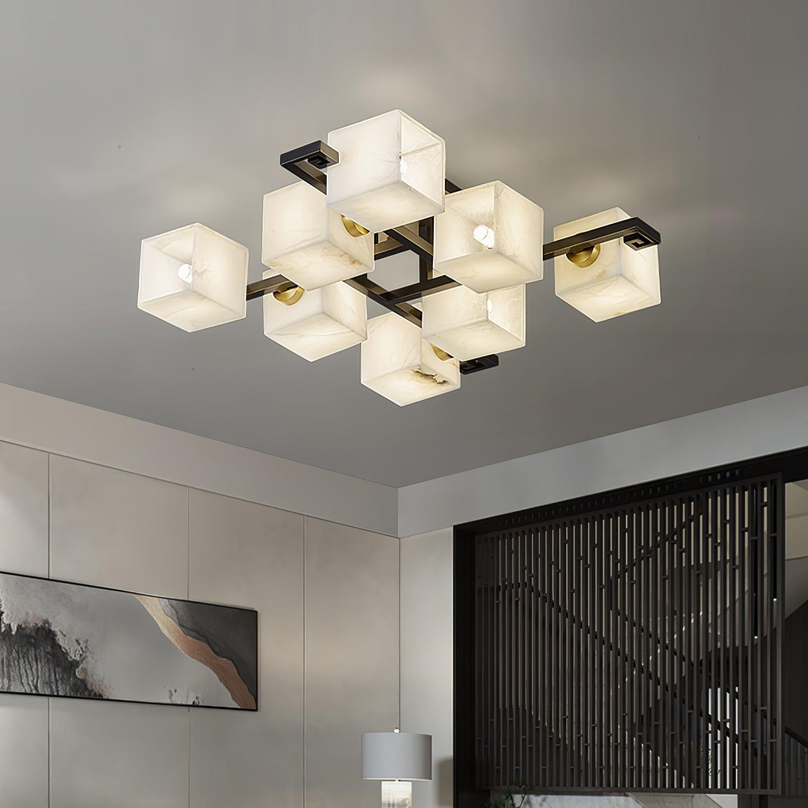 Kaelen Alabaster Ceiling Light-Neutral Decor