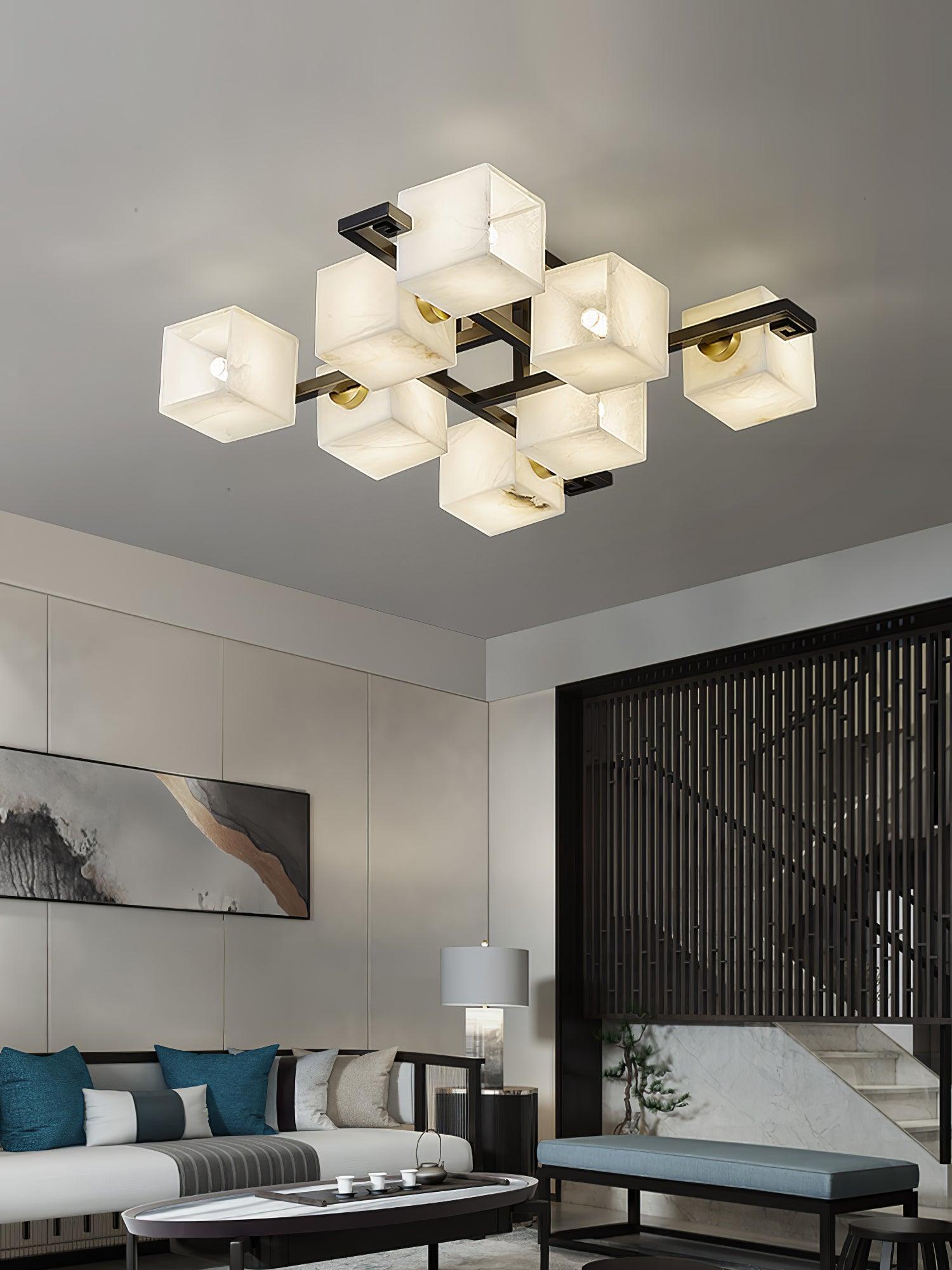 Kaelen Alabaster Ceiling Light-Neutral Decor