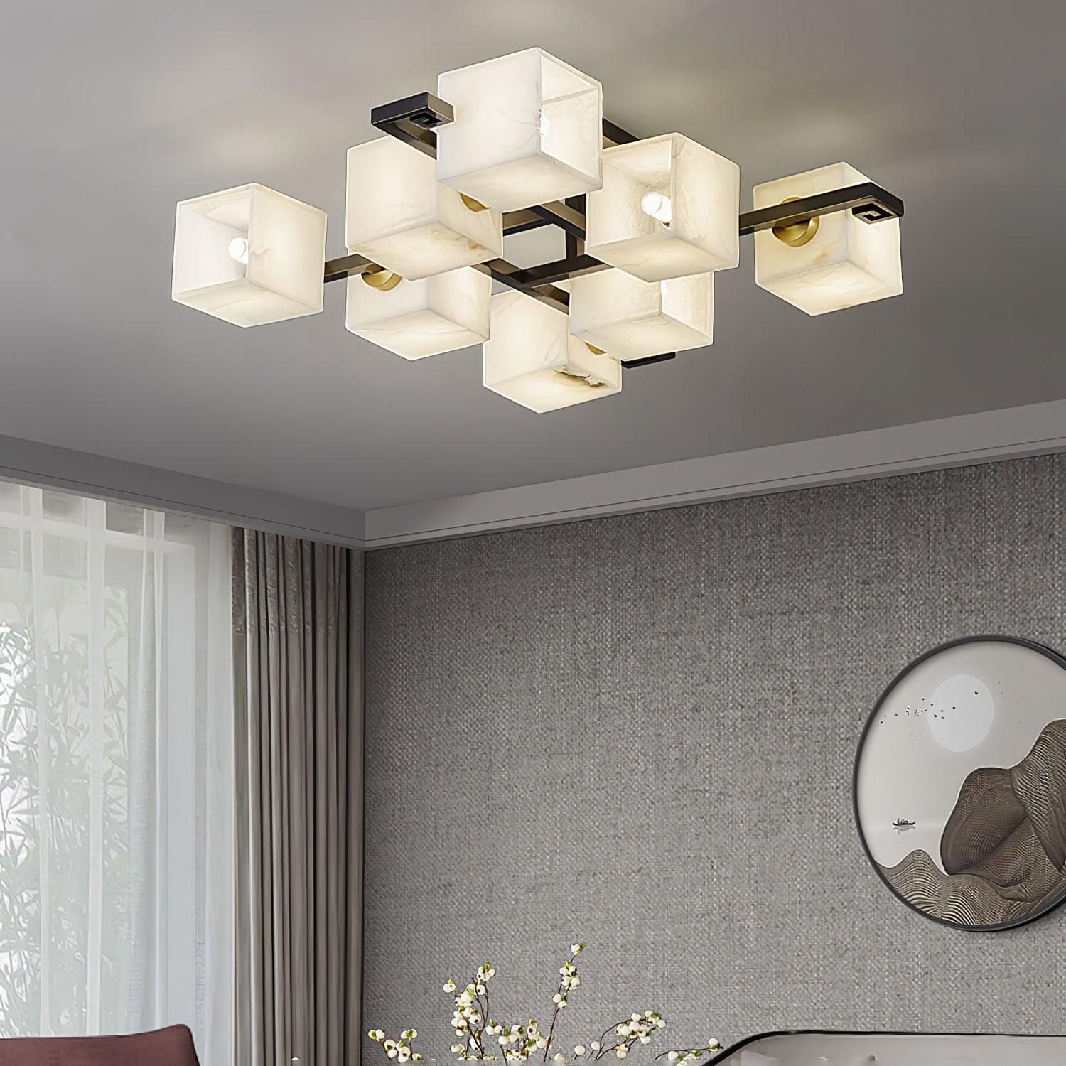 Kaelen Alabaster Ceiling Light-Neutral Decor